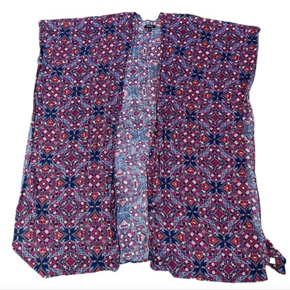 Torrid Kimono Gauze Long Cardigan Size 1/2 - Picture 4 of 7